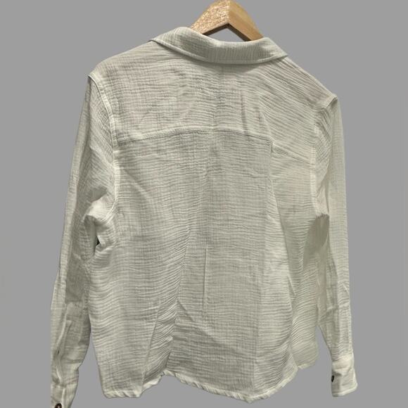 MARINE LAYER White Textured Fabric - Picture 2 of 5